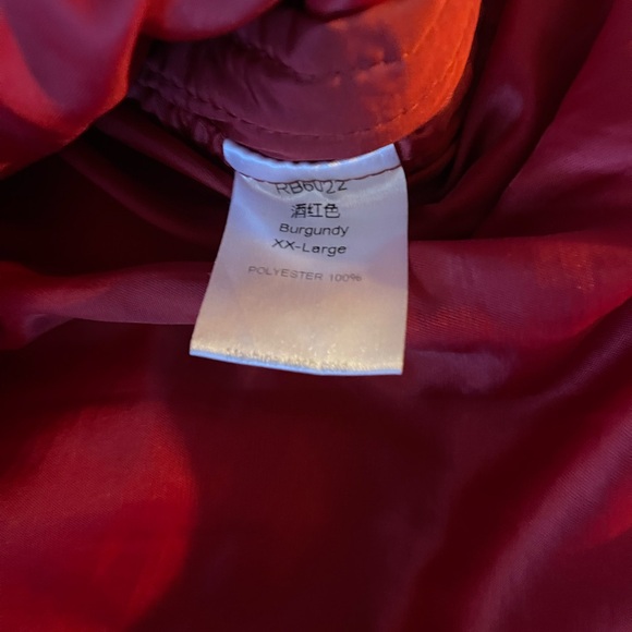 Stylish long Red Puffer Vest with Hood size XXL excellent - Picture 5 of 6